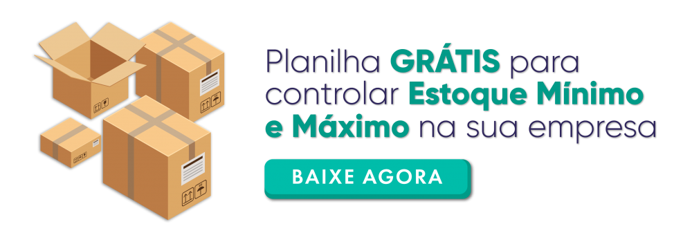 Planilha de Estoque Mínimo e Estoque Máximo grátis