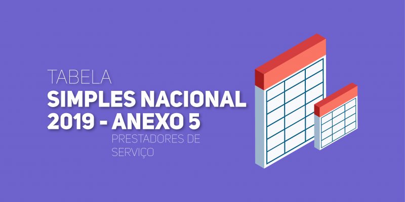 Anexo 5 Da Tabela Do Simples Nacional 2019 Serviços Tabela Completa 2368